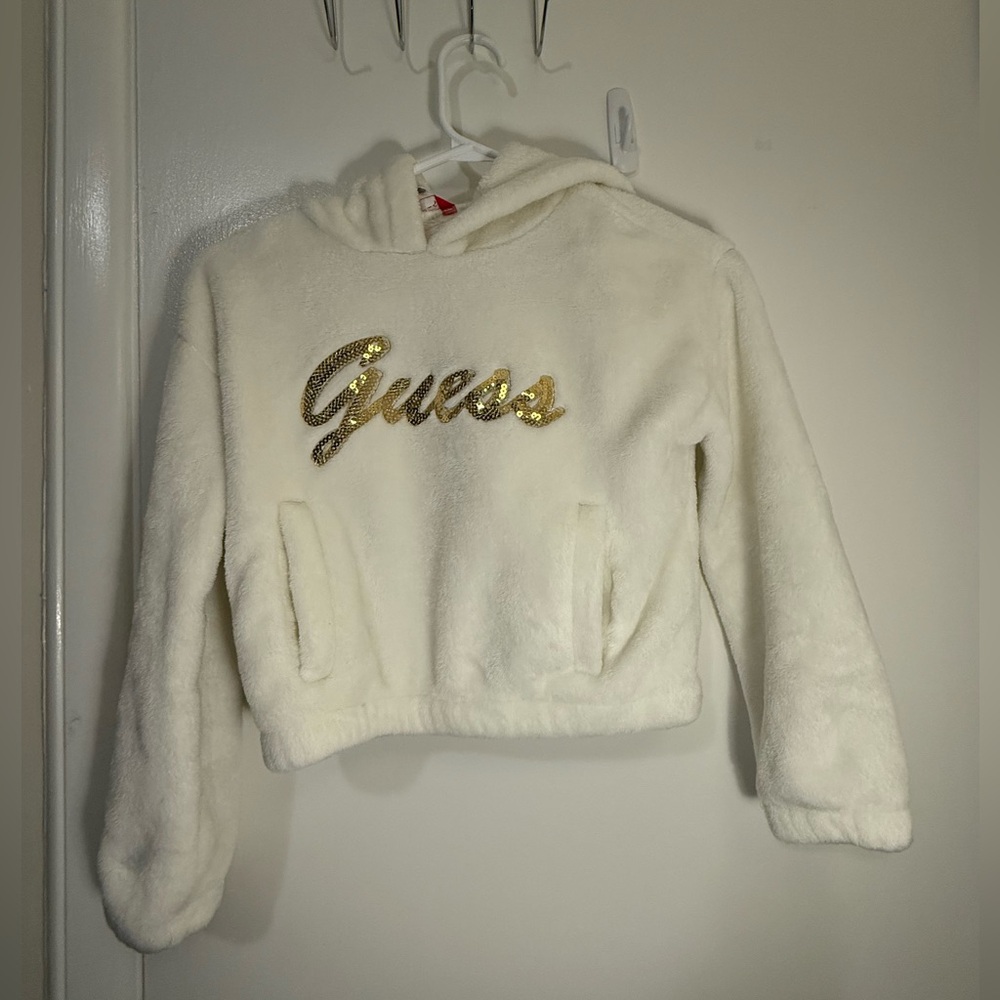 Kids White and Gold Hoodie